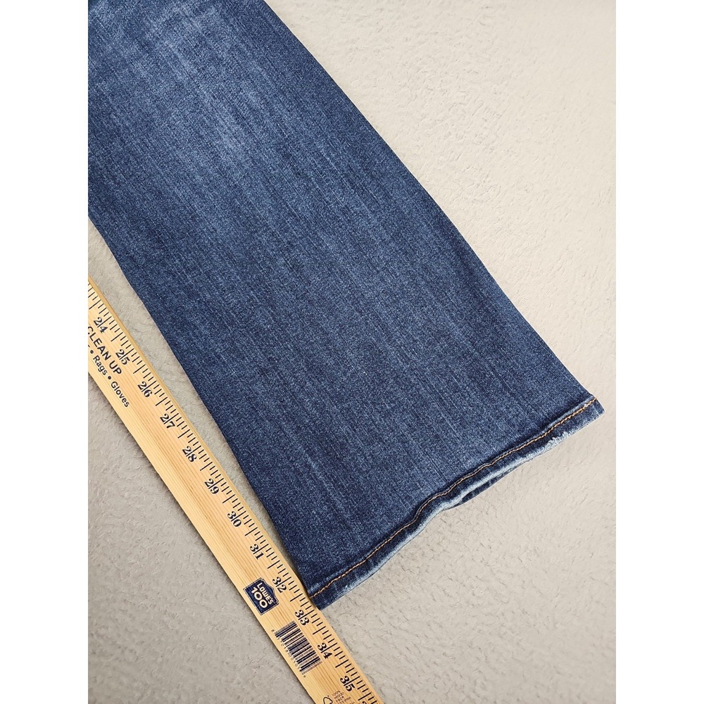 American Eagle Kick Boot Super Stretch Jeans 8 Long 29x33 Blue Medium Wash - Picture 8 of 8